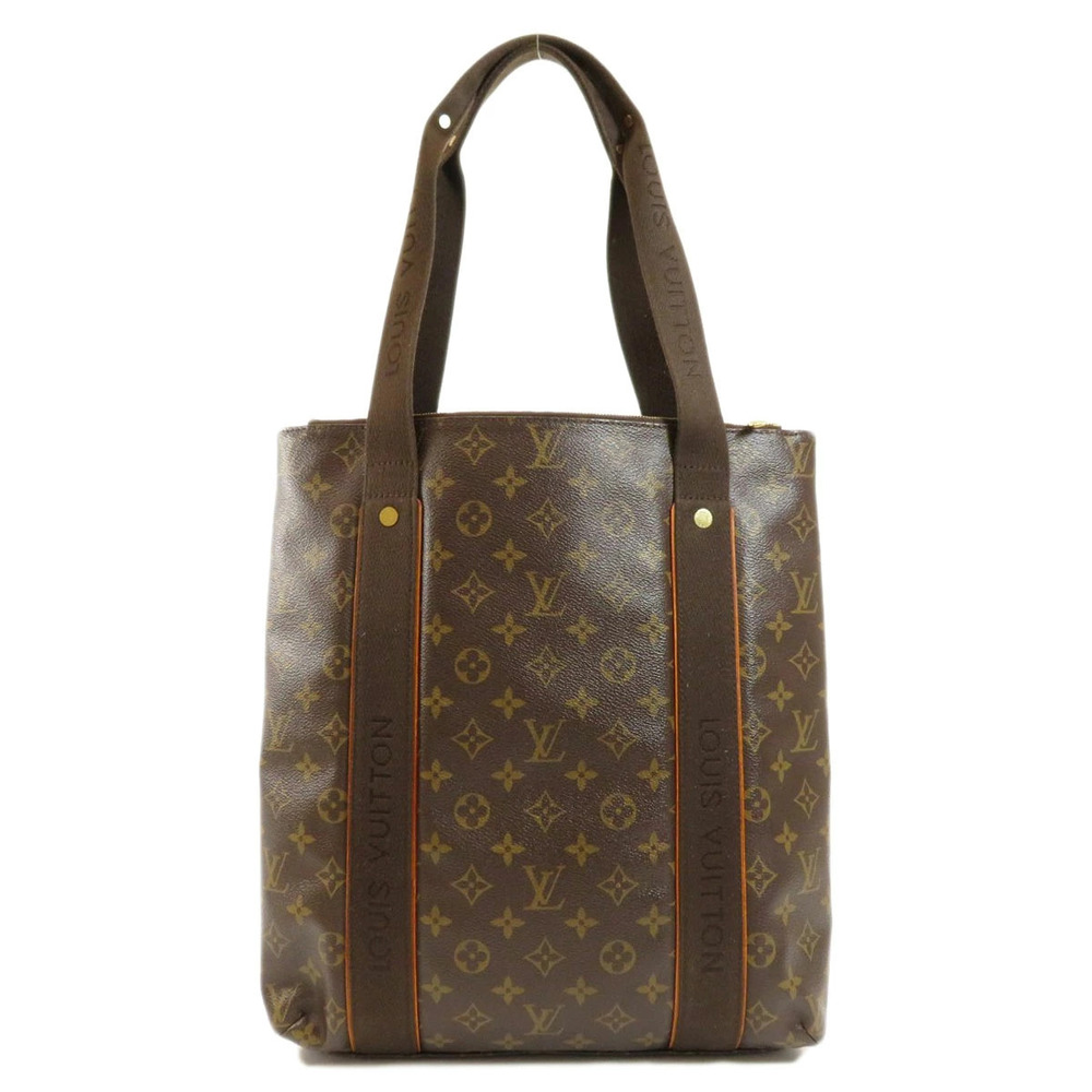 Louis Vuitton Canvas Tote Cabas Bobour Bag Monogram Brown